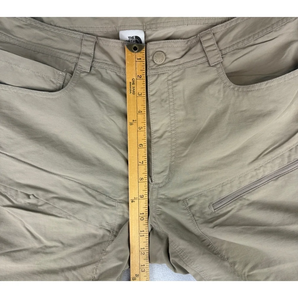 The North Face‎ Hiking Pants Mens 38 Tan Nylon Zipper Leg Outdoor Trekking